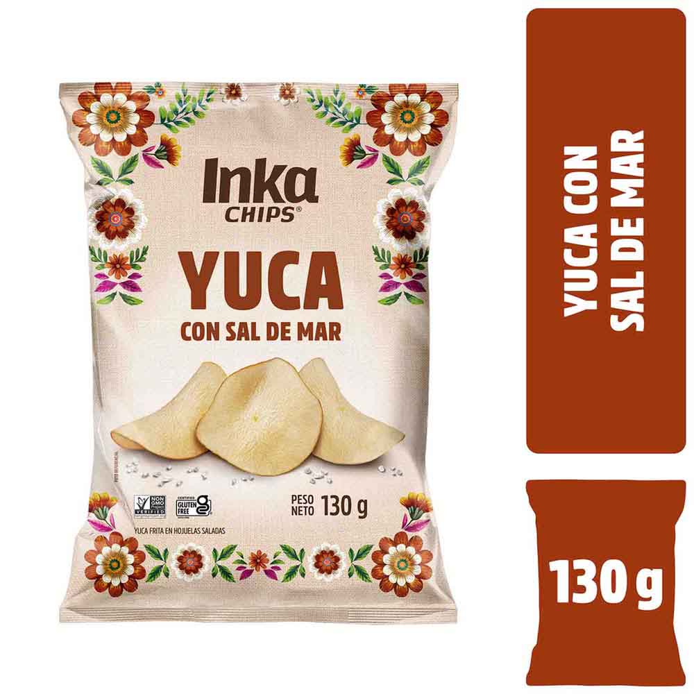 Piqueo INKA CHIPS Yucas fritas en hojuelas Bolsa 130Gr