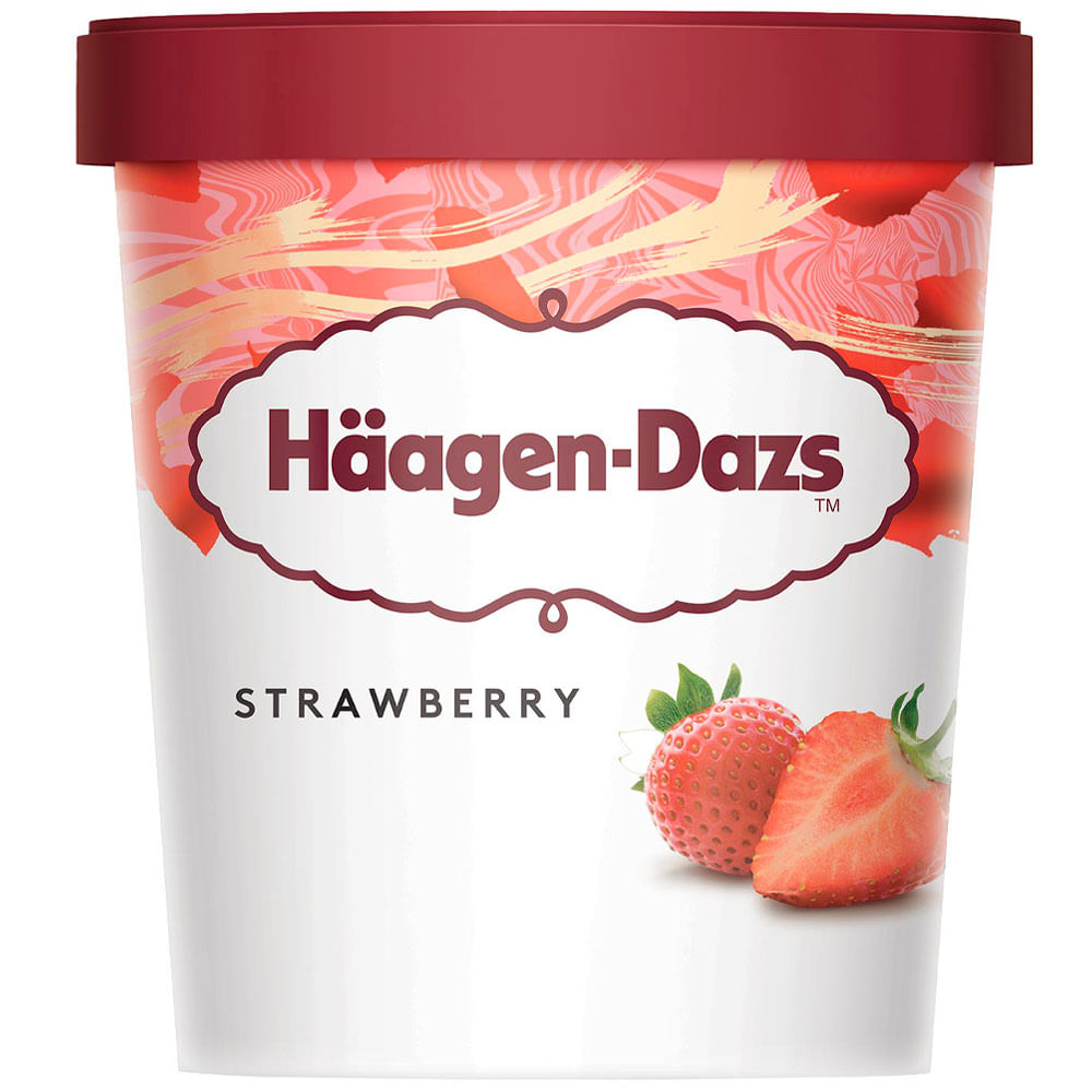 Helado HÄAGEN DAZS de Fresa Pote 473ml