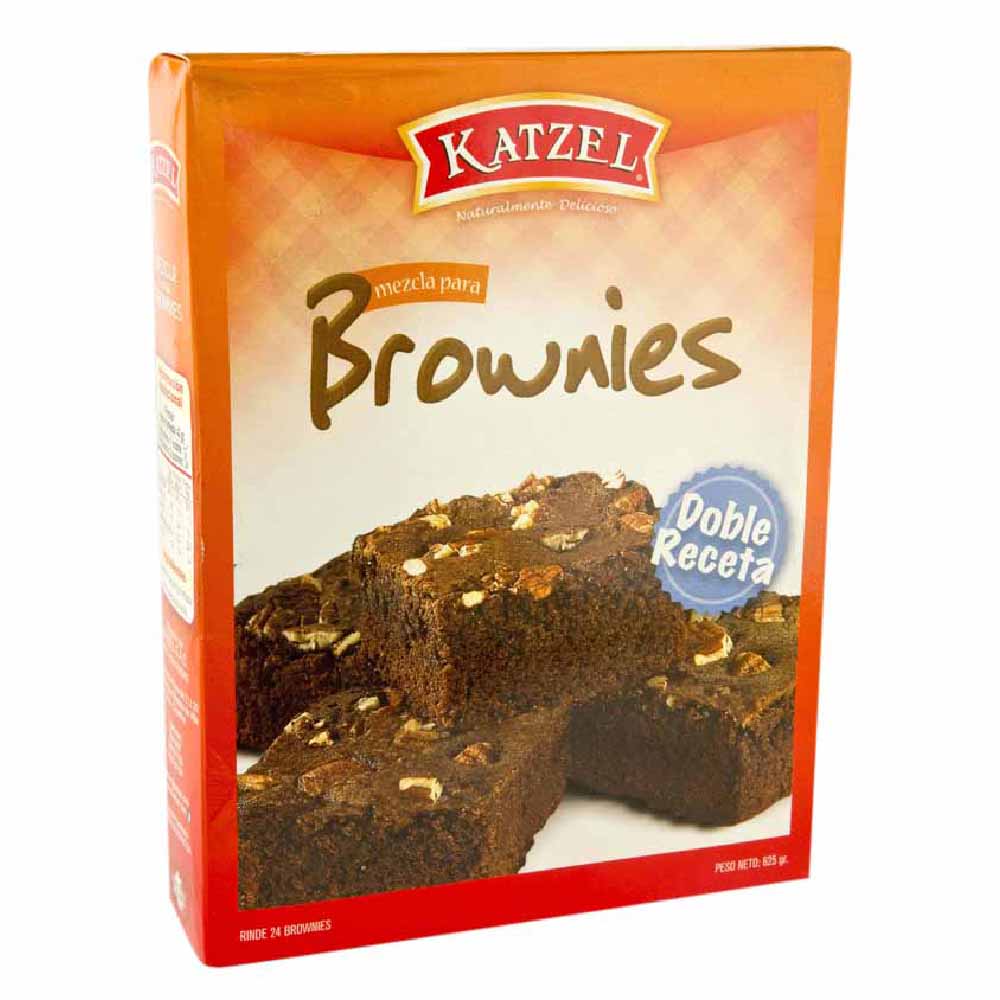 Mezcla en Polvo KATZEL para preparar Brownies Caja 625g