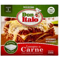 Lasagna DON ITALO de Carne Caja 350g