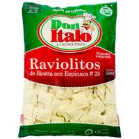 Raviolitos DON ITALO de Ricotta con Espinaca Paquete 500g