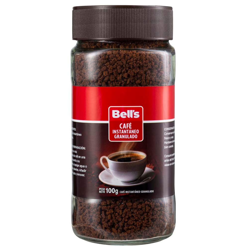 Café Instantáneo Granulado BELL'S Frasco 100g