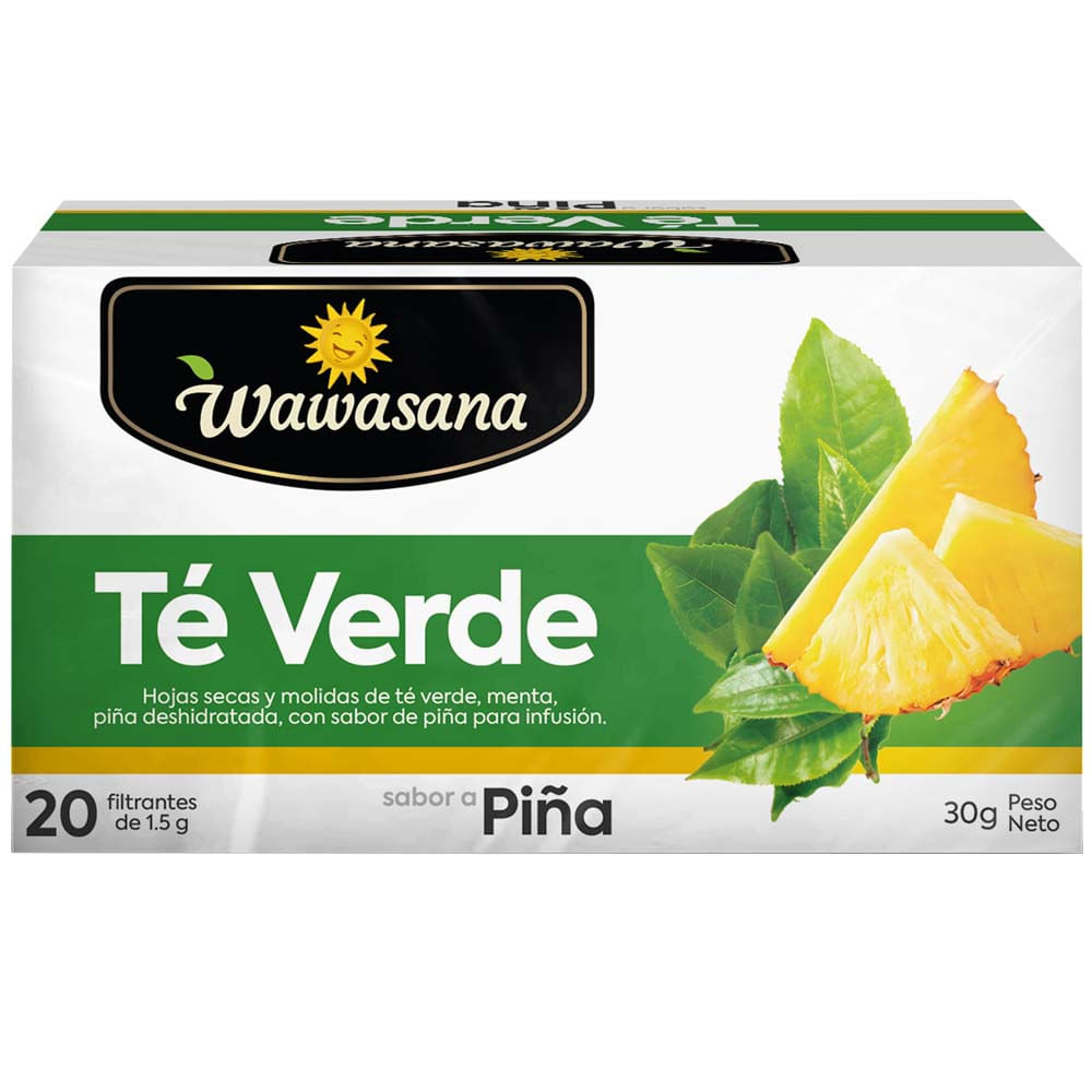 Infusiones WAWASANA Té verde piña Caja 20Un