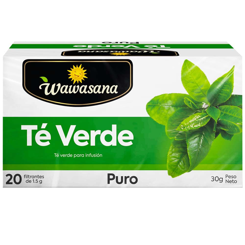 Infusiones WAWASANA Té verde Caja 20un