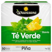 Infusiones WAWASANA Te verde piña Caja 50Un