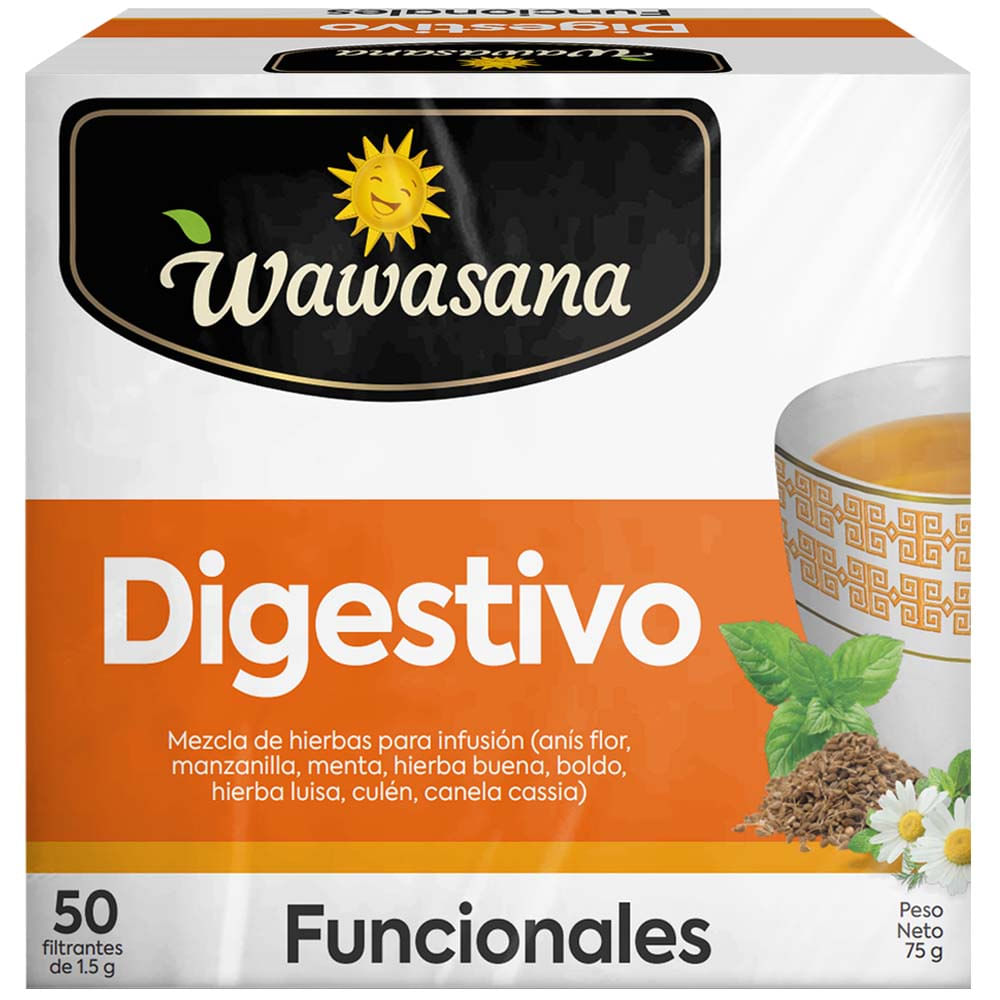 Infusión Digestivo WAWASANA Caja 50un