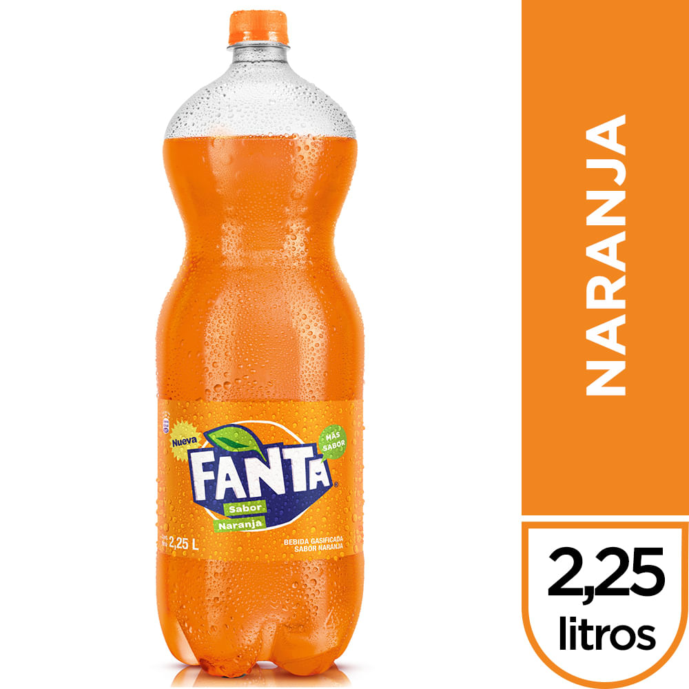 Gaseosa FANTA Naranja Botella 2.25L