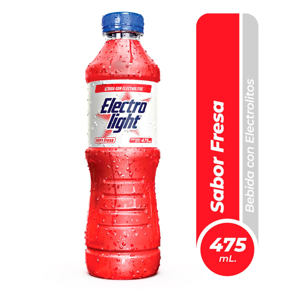 Bebida Rehidratante ELECTROLIGHT Fresa Botella 475ml