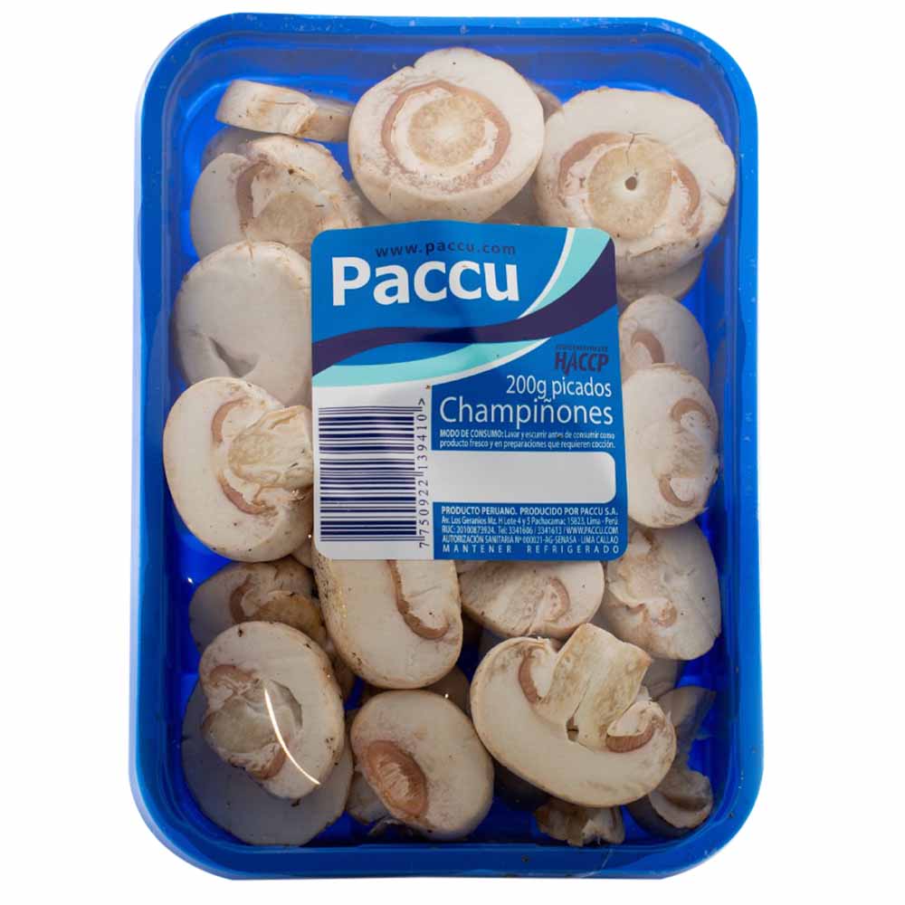 Champiñones Picados PACCU Bandeja 200g