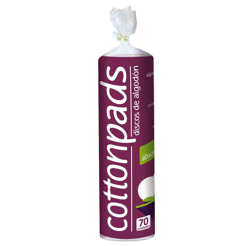 Discos de algodón Súper Absorbentes Cottonpads CKF Bolsa 70un