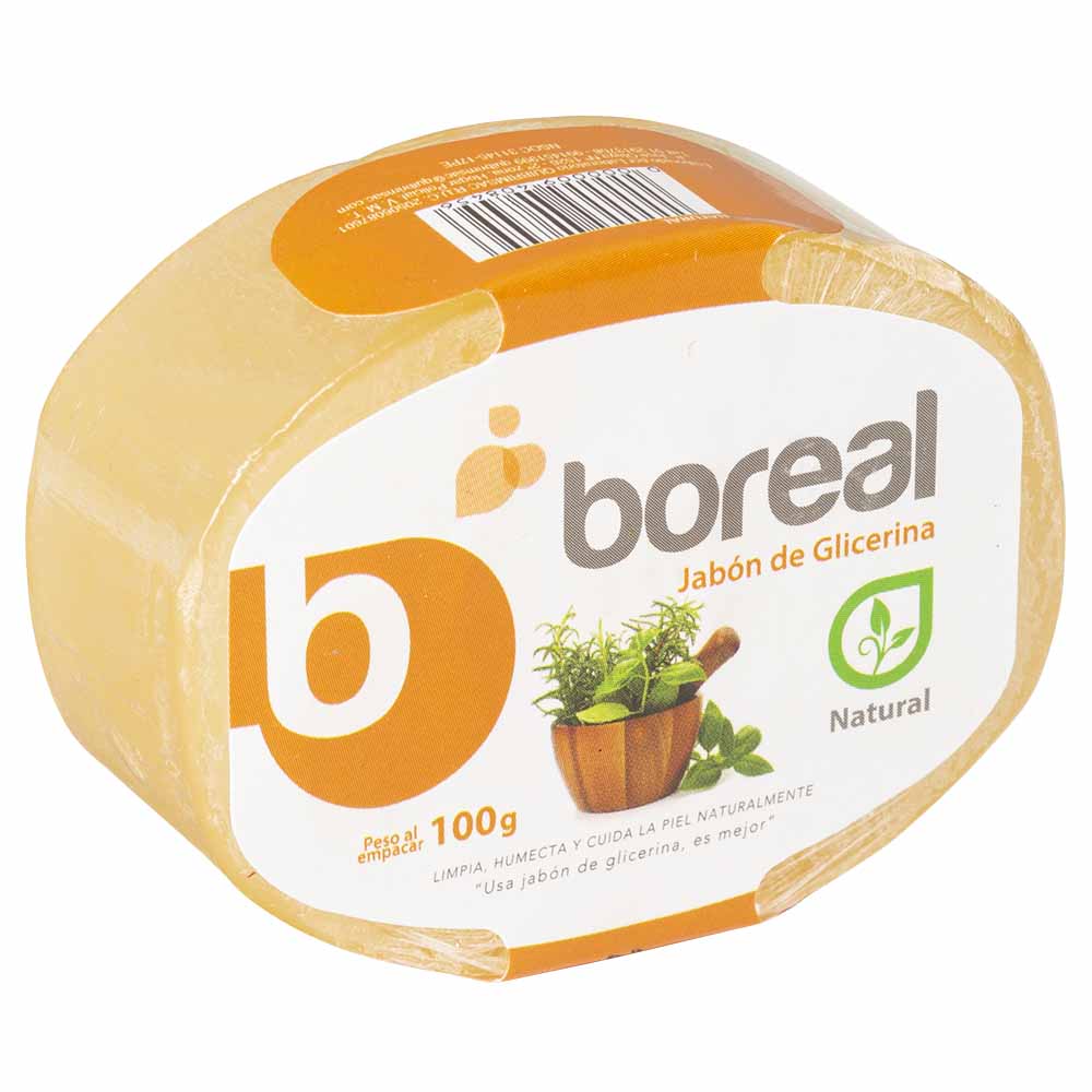 Jabón de Tocador BOREAL Glicerina Natural Bolsa 100g