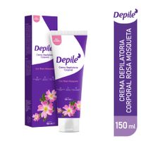 Crema Depilatoria Corporal DEPILÉ Rosa Mosqueta y Aceites Esenciales Tubo 150ml