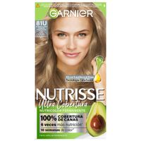 Tinte para Cabello GARNIER Nutrisse 81 Rubio Claro Cenizo Profundo Caja 1un