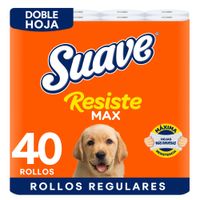 Papel Higiénico SUAVE Resistemax Doble Hoja Paquete 40un