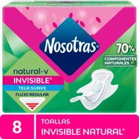 Toallas Higiénicas NOSOTRAS Invisible Paquete 8un