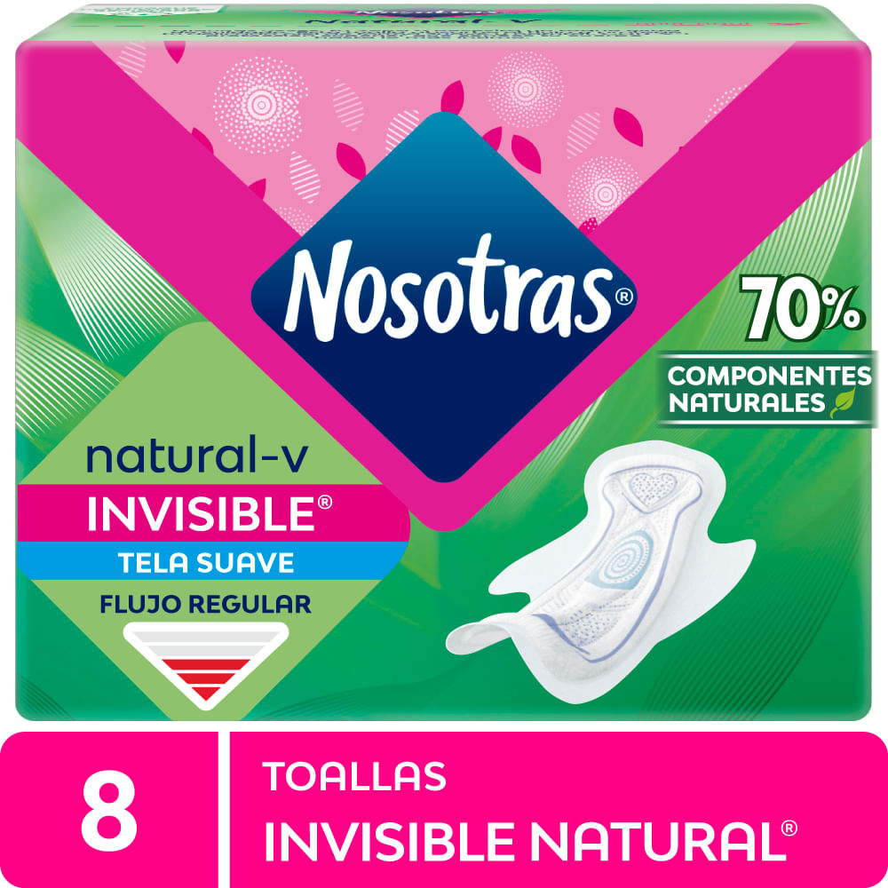 Toallas Higiénicas NOSOTRAS Invisible Paquete 8un