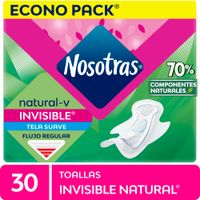 Toallas Higiénicas NOSOTRAS Invisible Paquete 30un