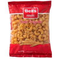 Fideos BELL'S Fideo Codo Rayado Bolsa 250g