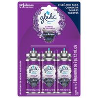 Ambientador en Atomizador GLADE Toque Lavanda Empaque 27g Paquete 3un