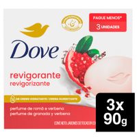 Jabón de Tocador DOVE Revigorizante Barra 90g Paquete 3un