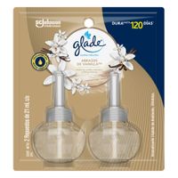 Ambientador Eléctrico GLADE Abrazos de Vainilla Paquete 2un