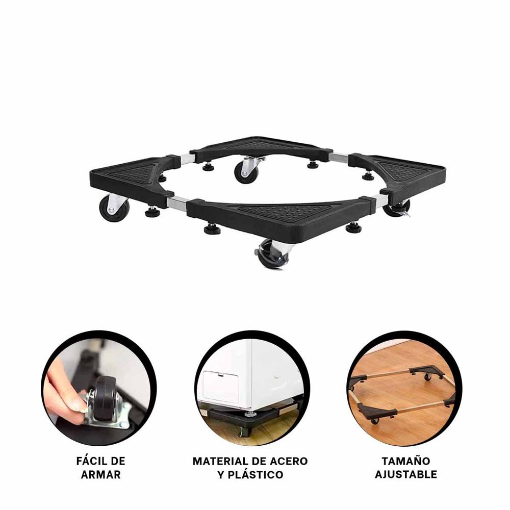 Base Resistente de Acero Negro para Cocina Y+Ligas Regalo