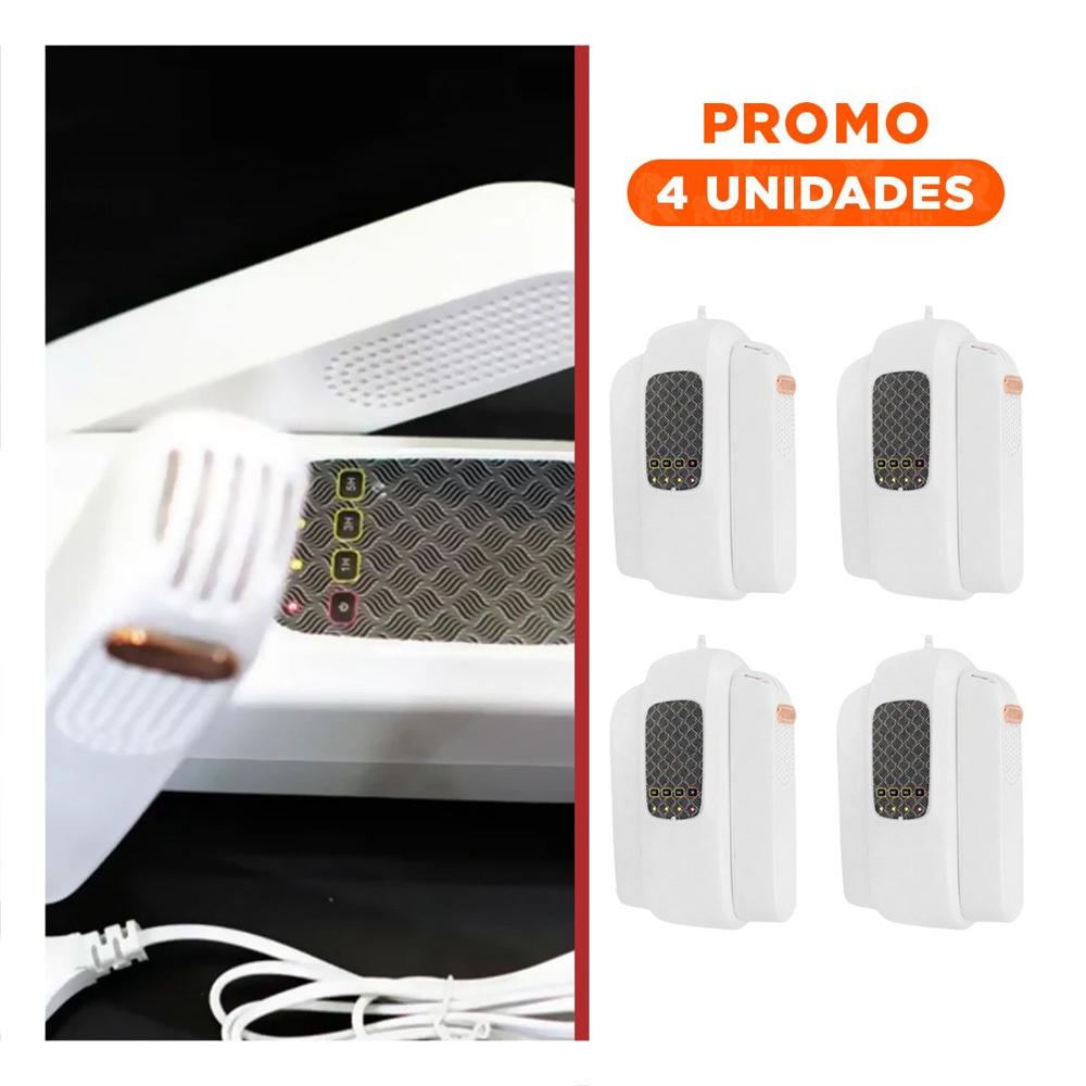Pack4 Aparato De Zapatos Electrico Formato Ligero Funcional para Casa Blanco Y+Regalo Sticker