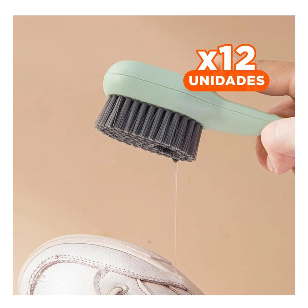 Pack12 Escobilla Dispensadora Multifuncional para Uso Diario en Hogar Verde