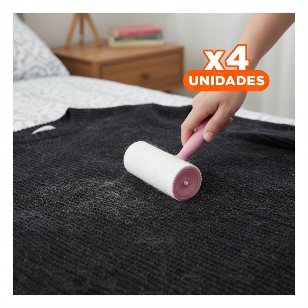 Pack4 Raspapelusa Facil de Usar Para Mascotas y Hogar Rosado Y+Papel Regalo