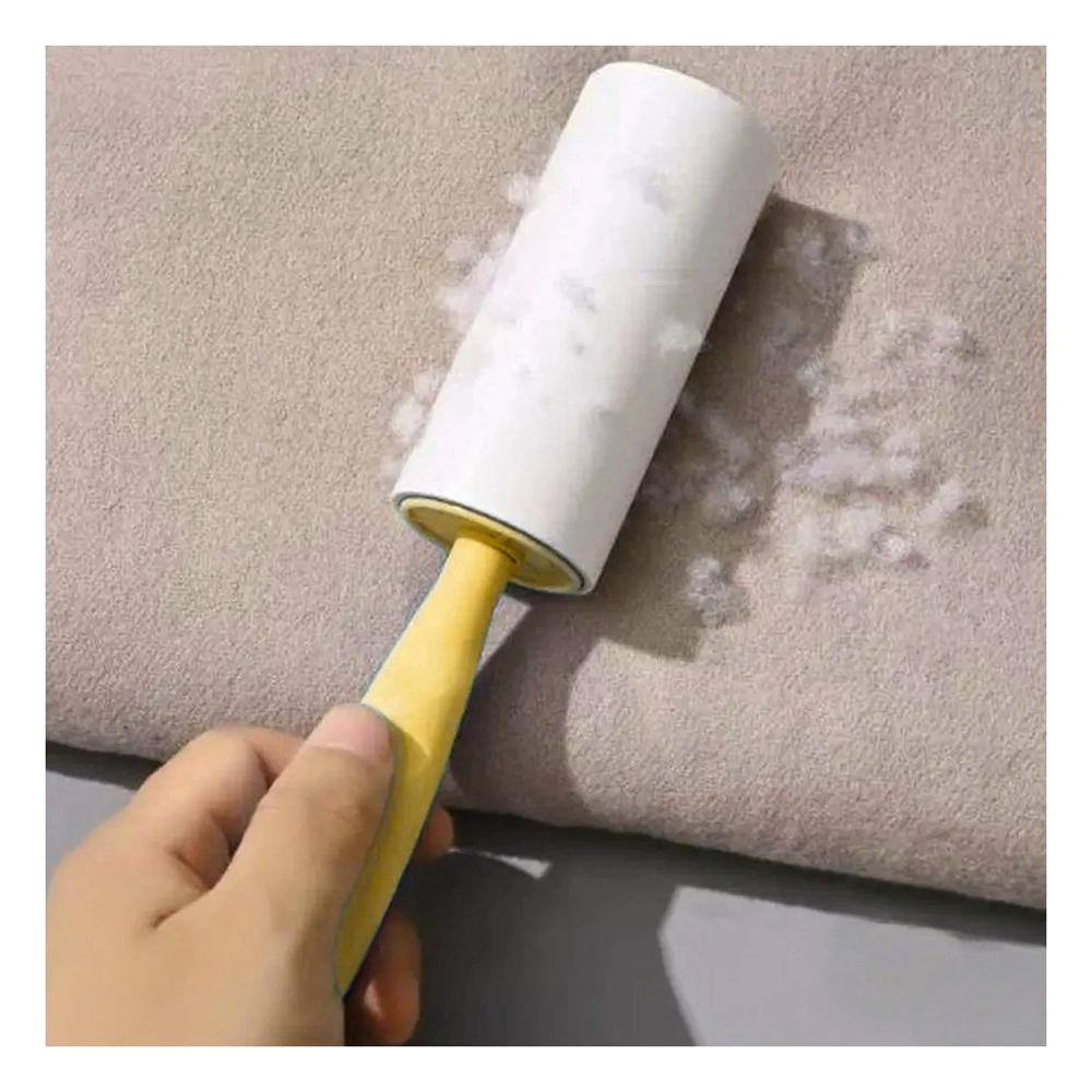 Quitapelusa en Rodillo Adhesivo para Telas y Ropa en Casa Amarillo Extra Y+Papel Regalo