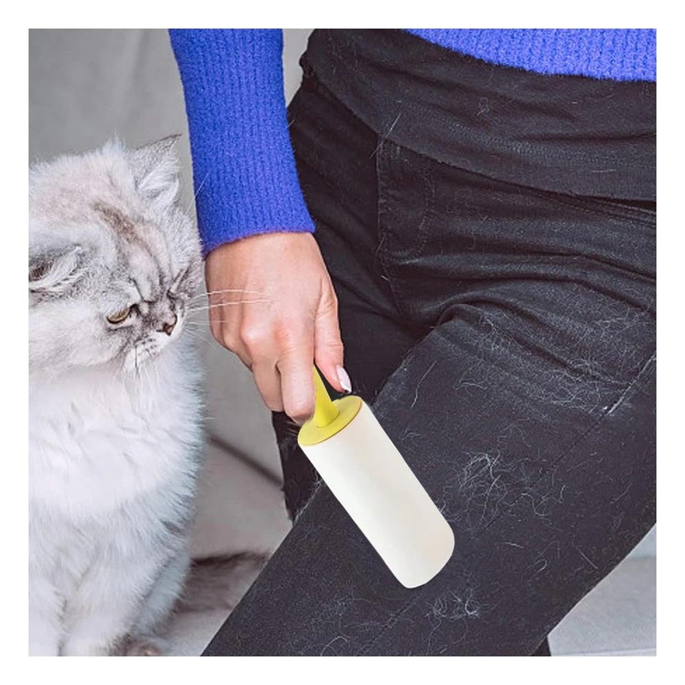 Quitapelusa en Rodillo Manual para Limpieza de Prendas Amarillo Max Y+Regalo Sticker