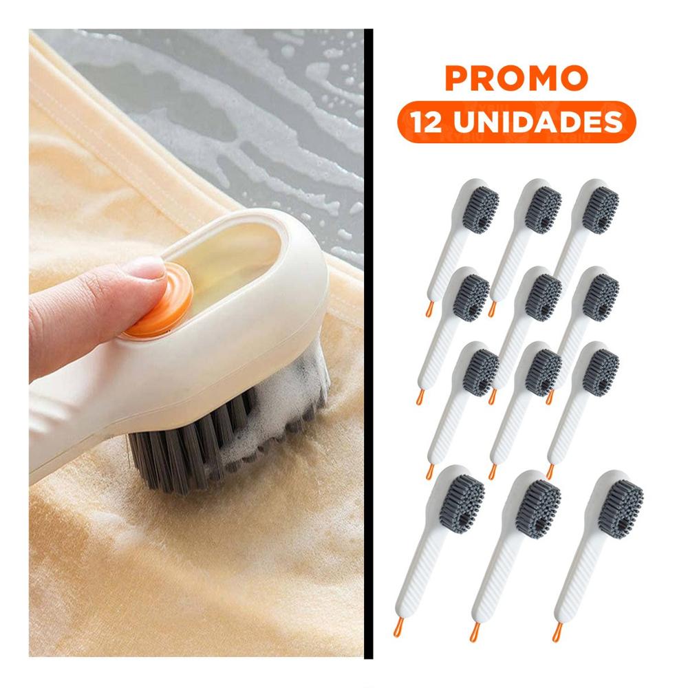 Pack12 Escobilla Dispensadora Multifuncional Resistente para Limpieza Blanco Y+Regalo Sticker