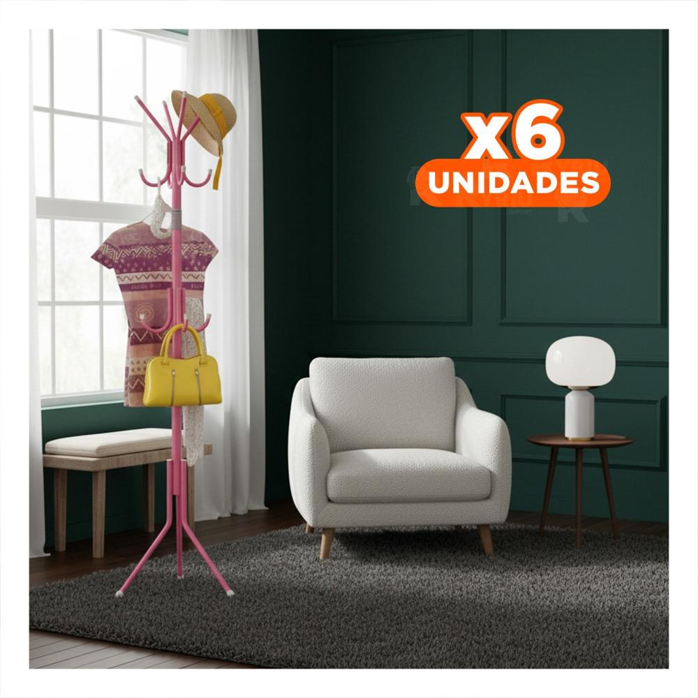 Pack6 Soporte Resistente Rosado 175x45 cm para Organizar Facil Y+Regalo Sticker