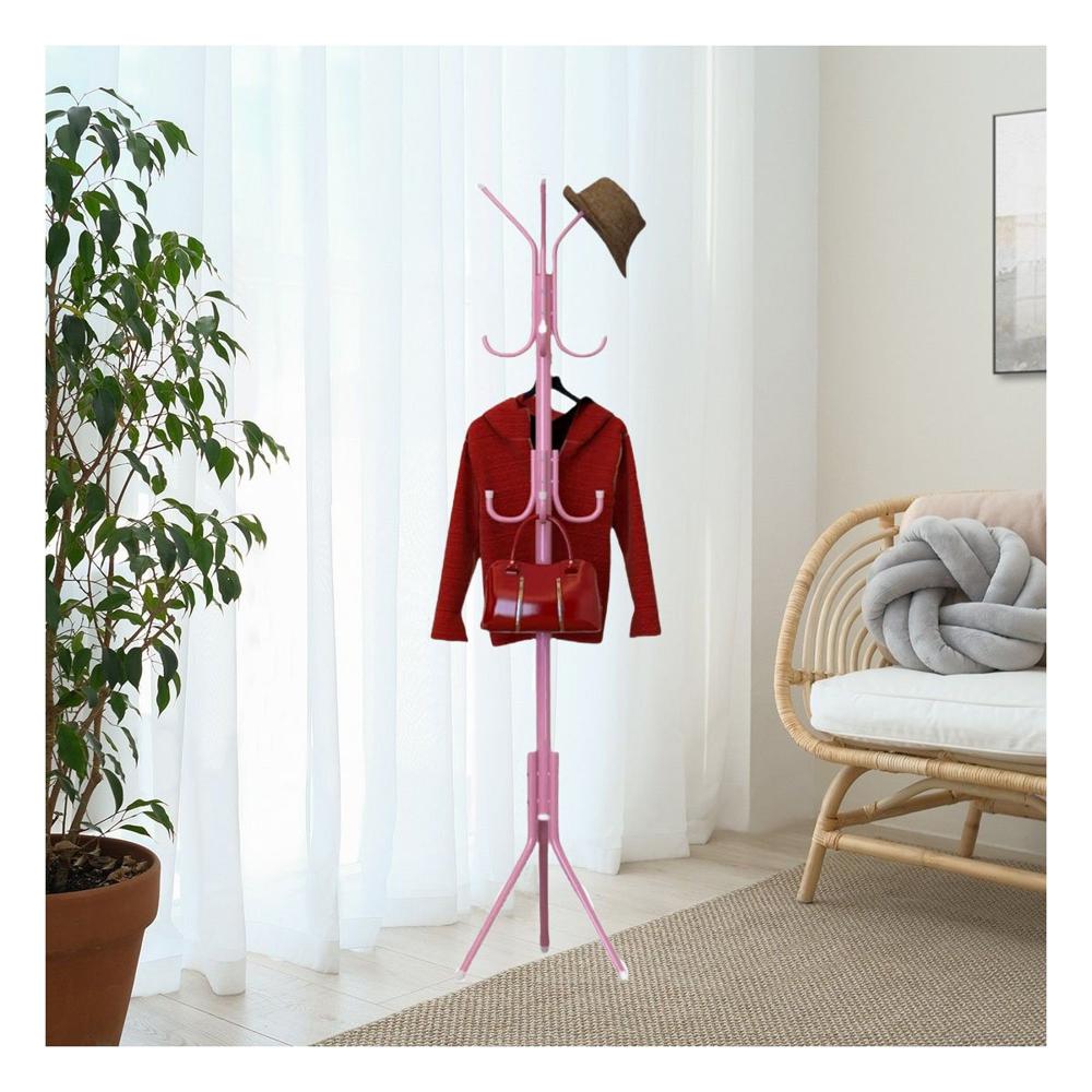 Rack Vertical Rosado 175x45 cm con Base Firme y Estable Y+Post It