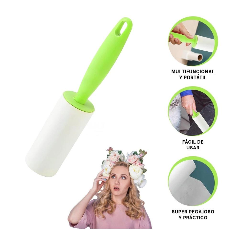 Quitapelusa en Rodillo Portatil para Uso Diario en Ropa Verde Plus Nuevo Y+Ligas Regalo