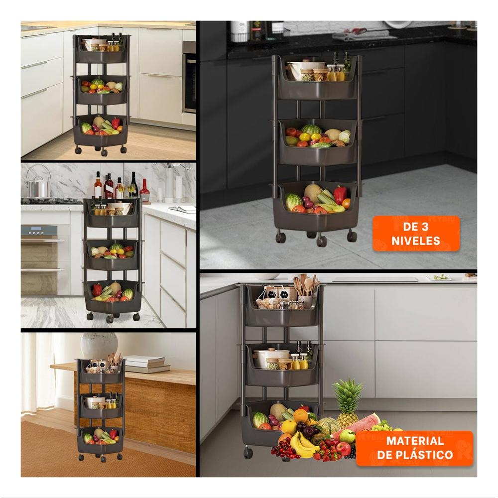 Mueble Esquinero De 4 Niveles con Ruedas Blanco Diseno Compacto y Seguro