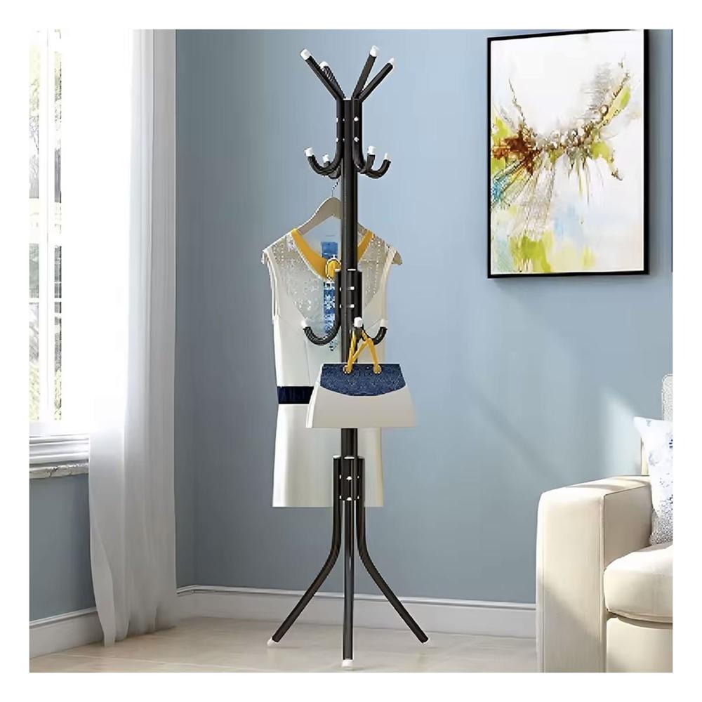 Colgador Multiuso 175x45cm para Ordenar Prendas en Casa Negro Y+Post It