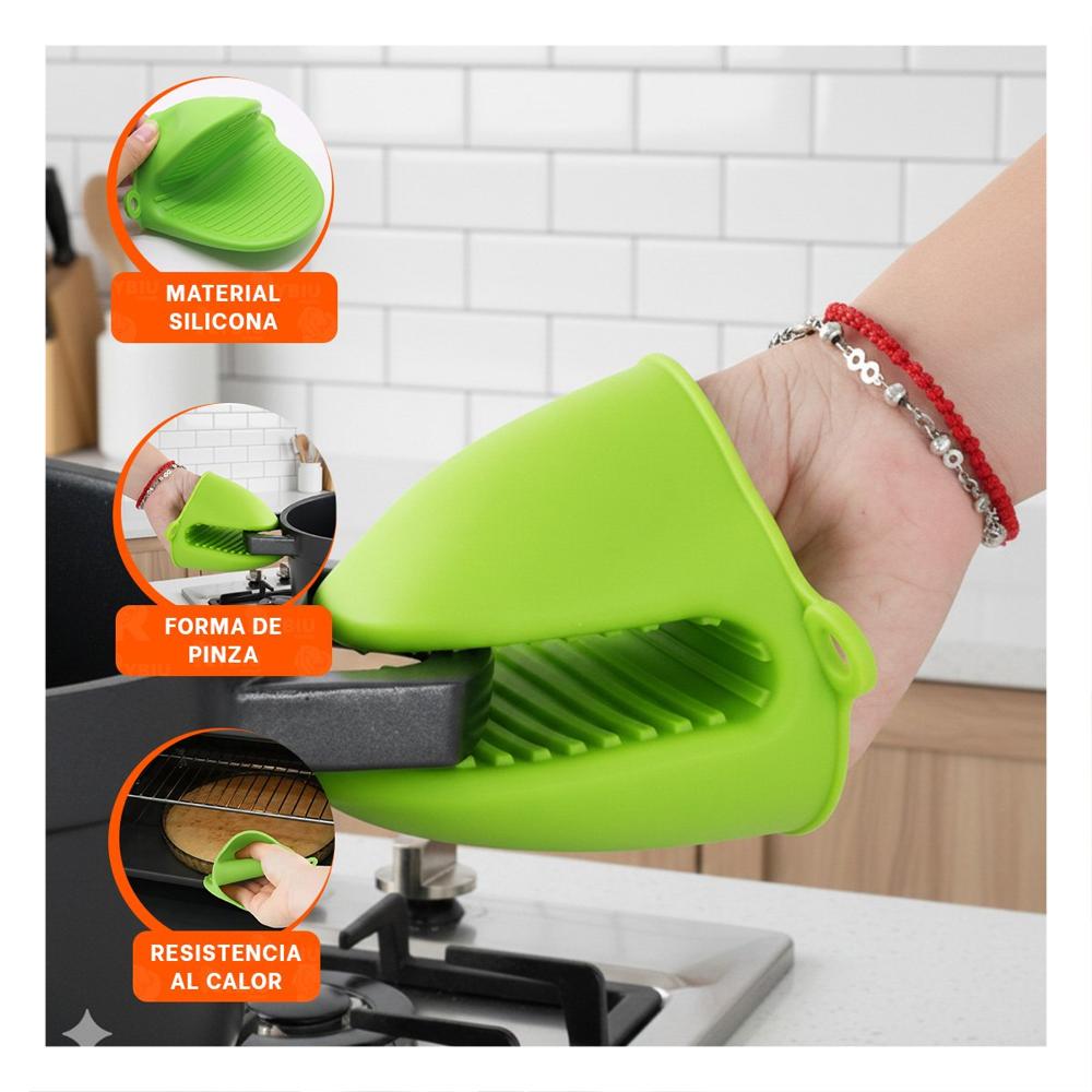 Accesorios Comodos de Silicona Verde para Uso en Casa 7,3x9,5cm Y+Post It