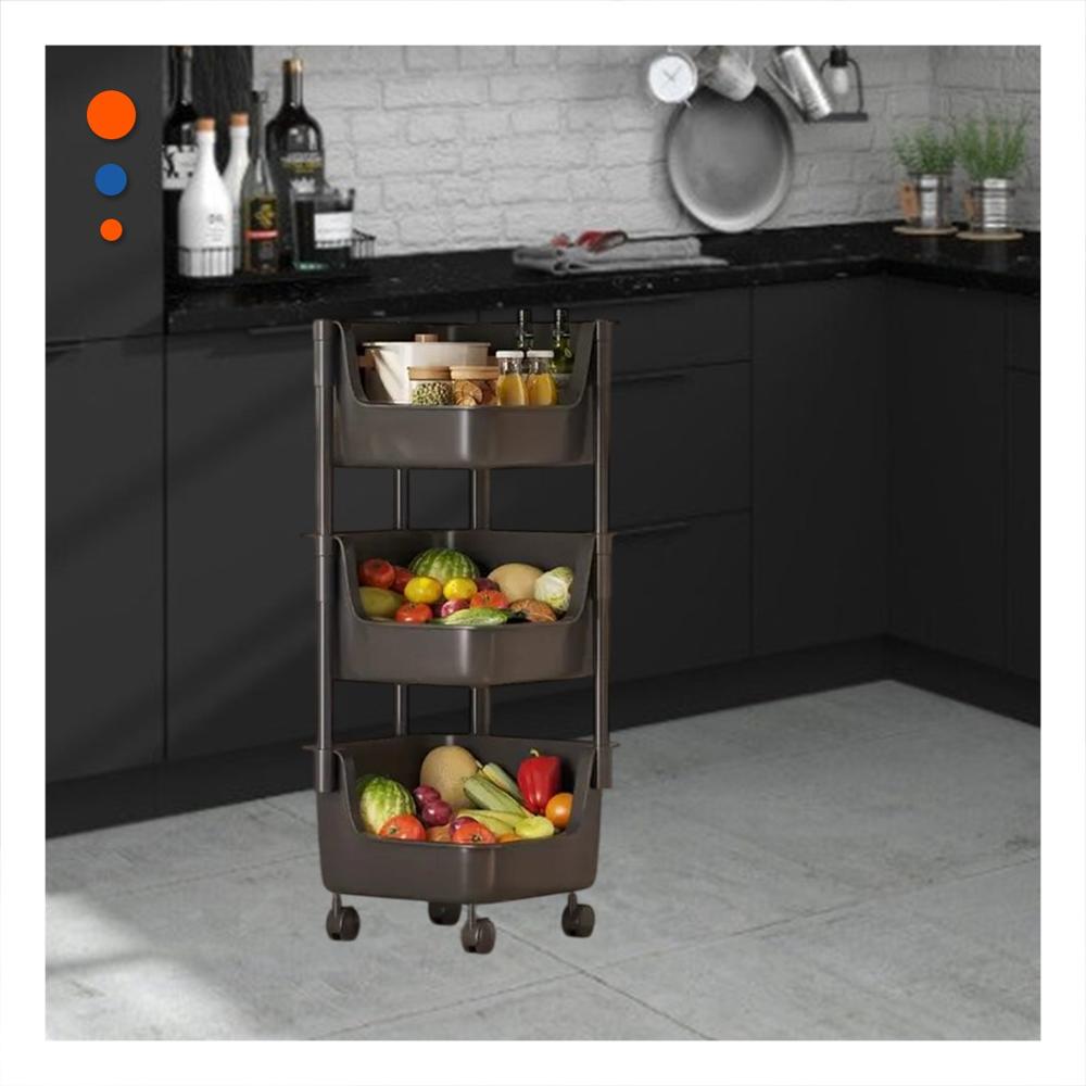 Mueble Esquinero De 4 Niveles con Ruedas Blanco Estructura Firme Y+Papel Regalo