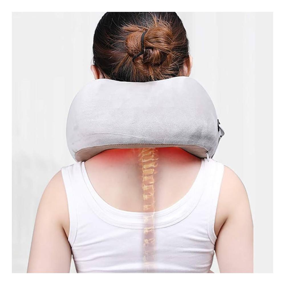 Soporte Cervical Masajeador Electrico Portatil para Viajes y Descanso Y+Regalo Sticker