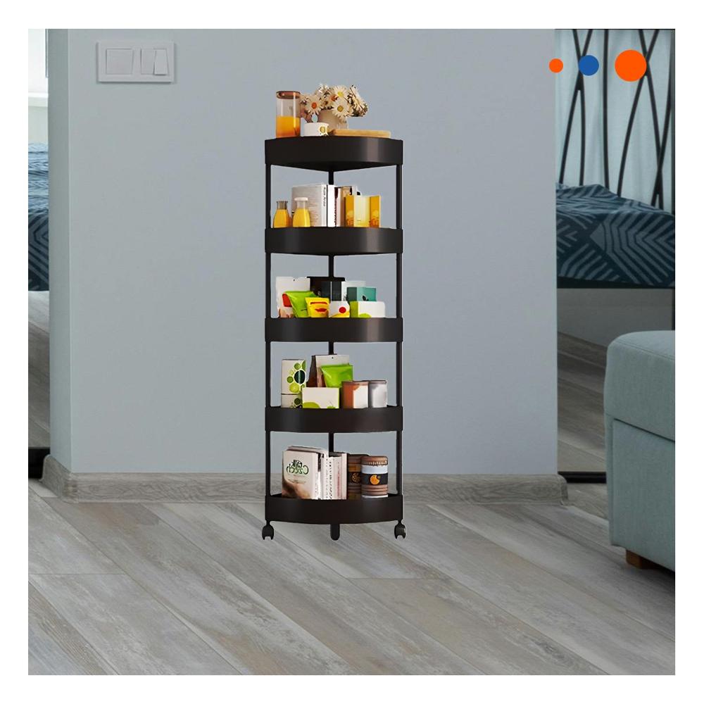 Soporte Esquinero Negro 5 Niveles con Ruedas Formato Compacto Facil de Ubicar Y+Post It
