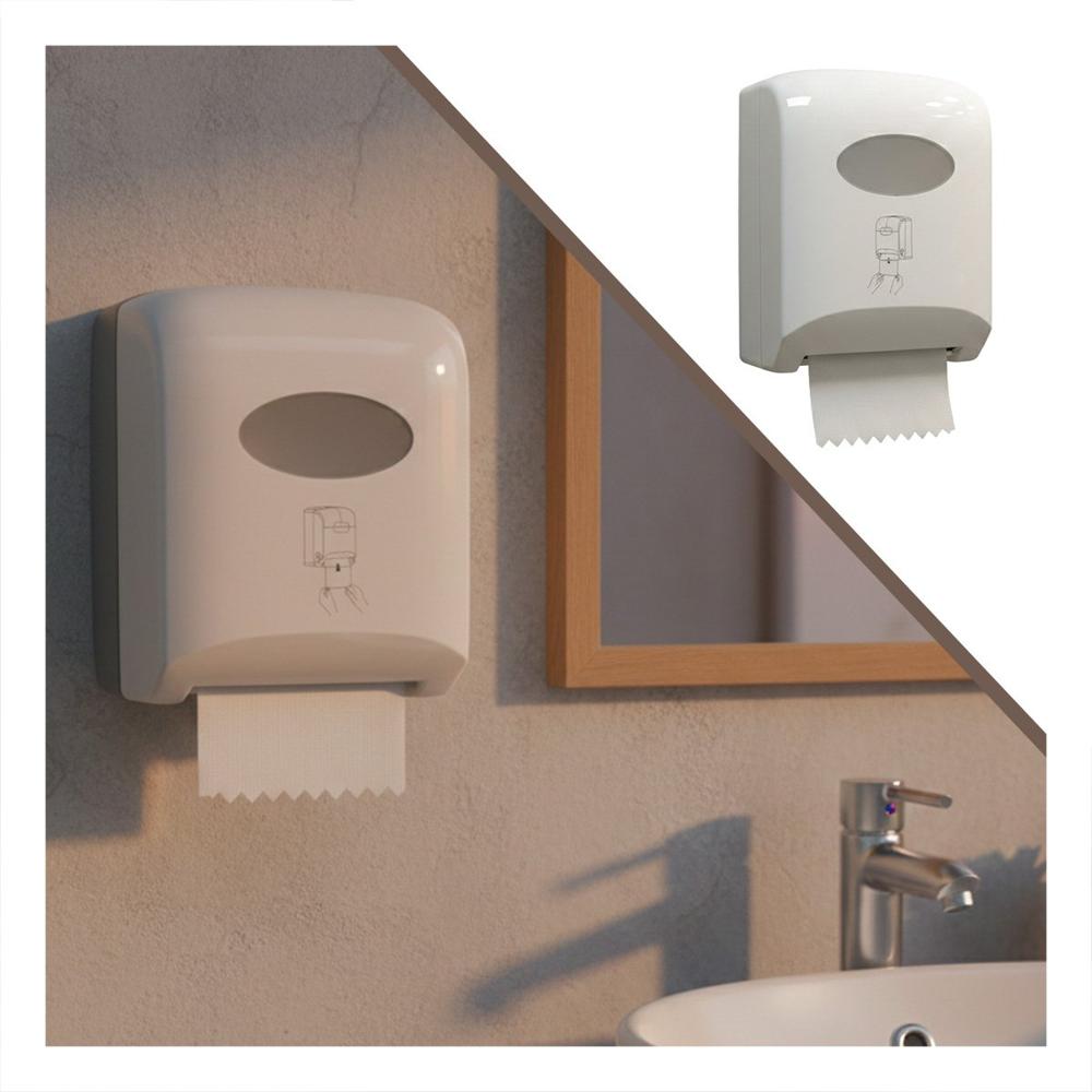 Porta de Papel Toalla Horizontal Blanco en Rollo para Cocina y Hogar Y+Ligas Regalo