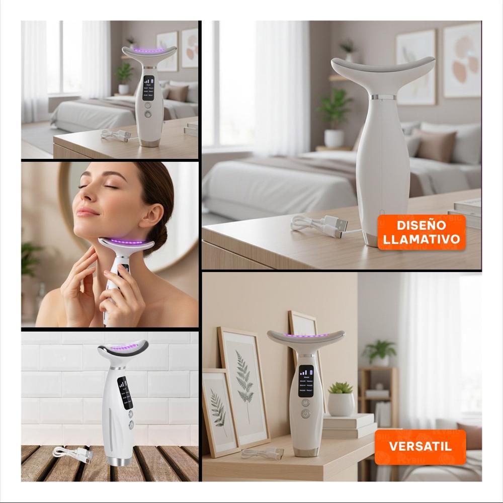 Dispositivo Facial 7 Modos de Color Luz LED Color Blanco para Piel en Casa