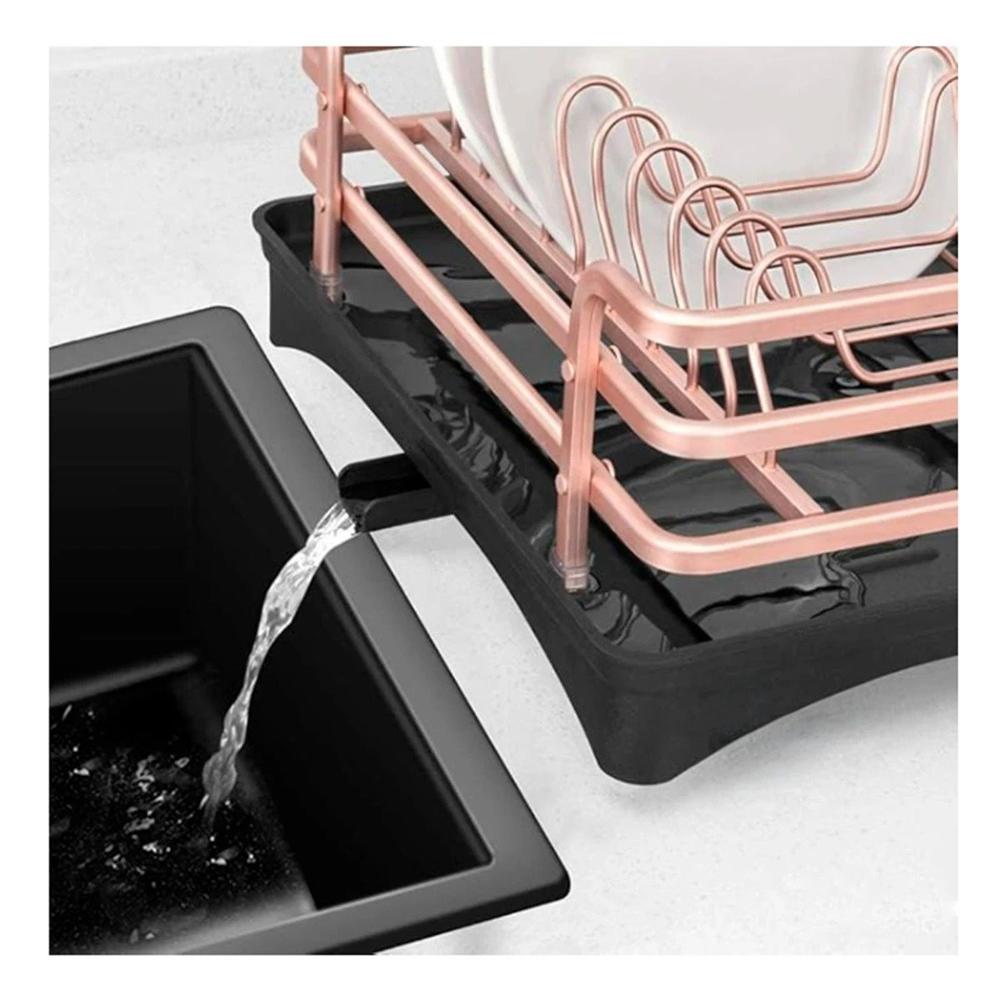 Organizador Oro Rosa con Soporte para Utensilios y Secado Y+Post It