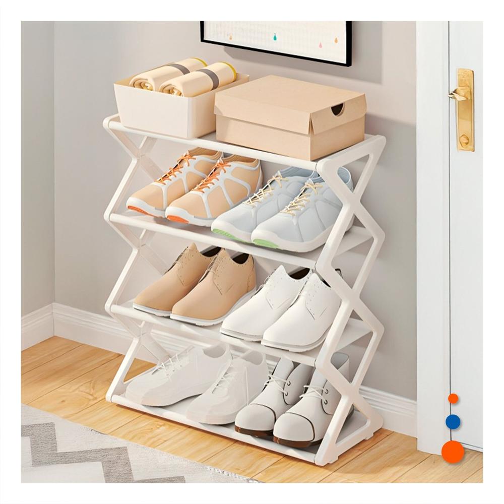 Mueble Moderno 4 Niveles Blanco para Zapatos Y+Post It