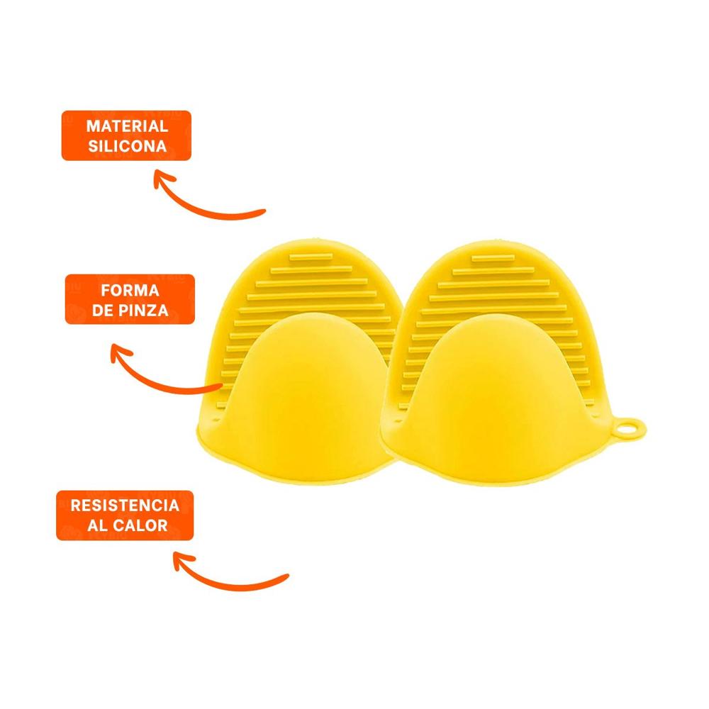 Accesorios de Silicona Amarillo para Cocina y Hogar 7,3x9,5cm Y+Ligas Regalo