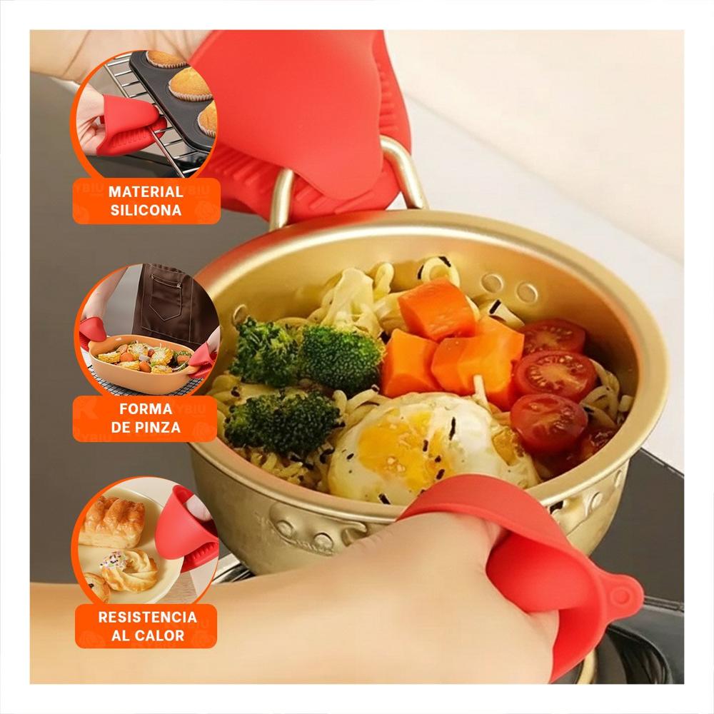 Accesorios Comodos de Silicona Rojo para Uso en Casa 7,3x9,5cm Y+Post It