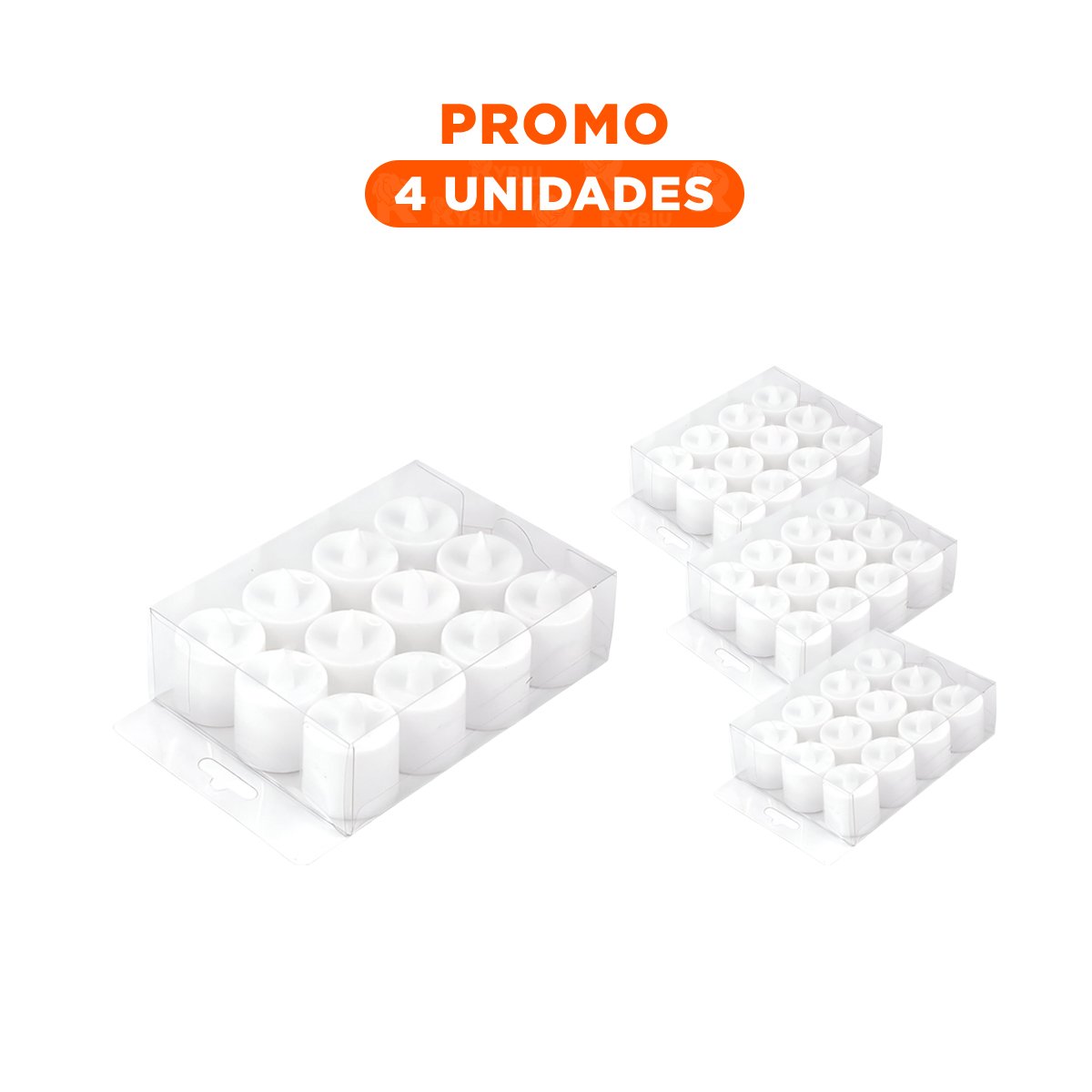 Pack4 Luces Ambientales LED para Uso Interior con Estilo Clasico Y+Regalo Sticker