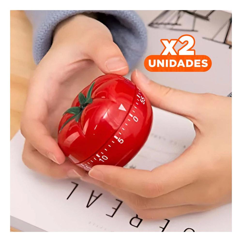 Pack2 Programador Cocina Tomate Rojo Preciso y Decorativo Y+Regalo Sticker