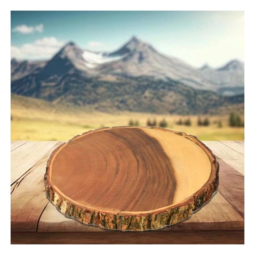 Articulo circular de madera 33cm para decoracion de hogar en espacios comunes Y+Regalo Sticker